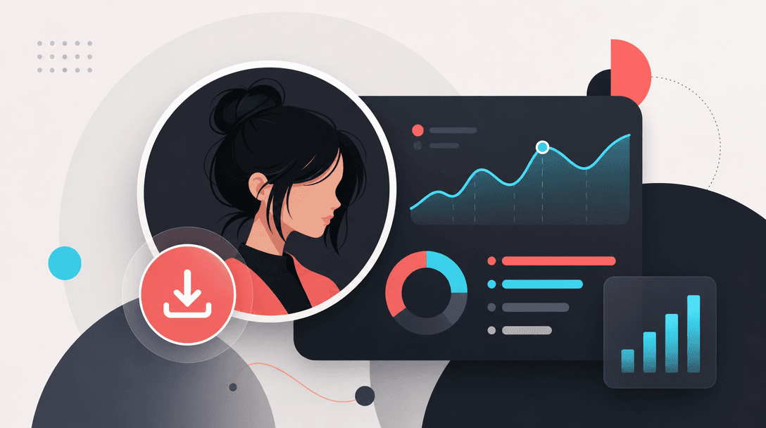 TikTok Profile Picture Downloader + Analytics Overlay