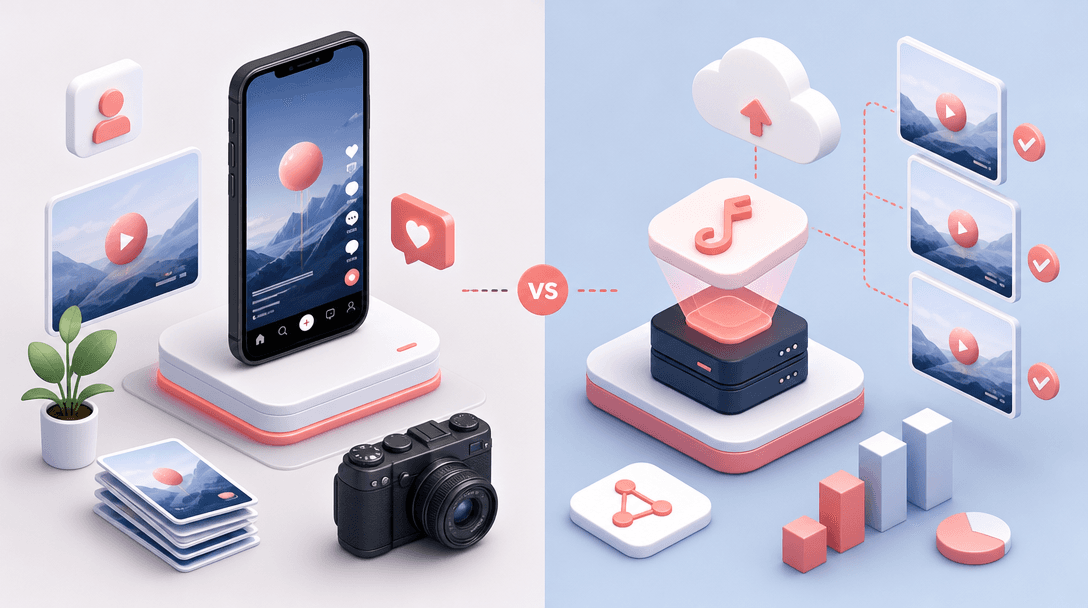 Real-Device Posting vs TikTok API Posting