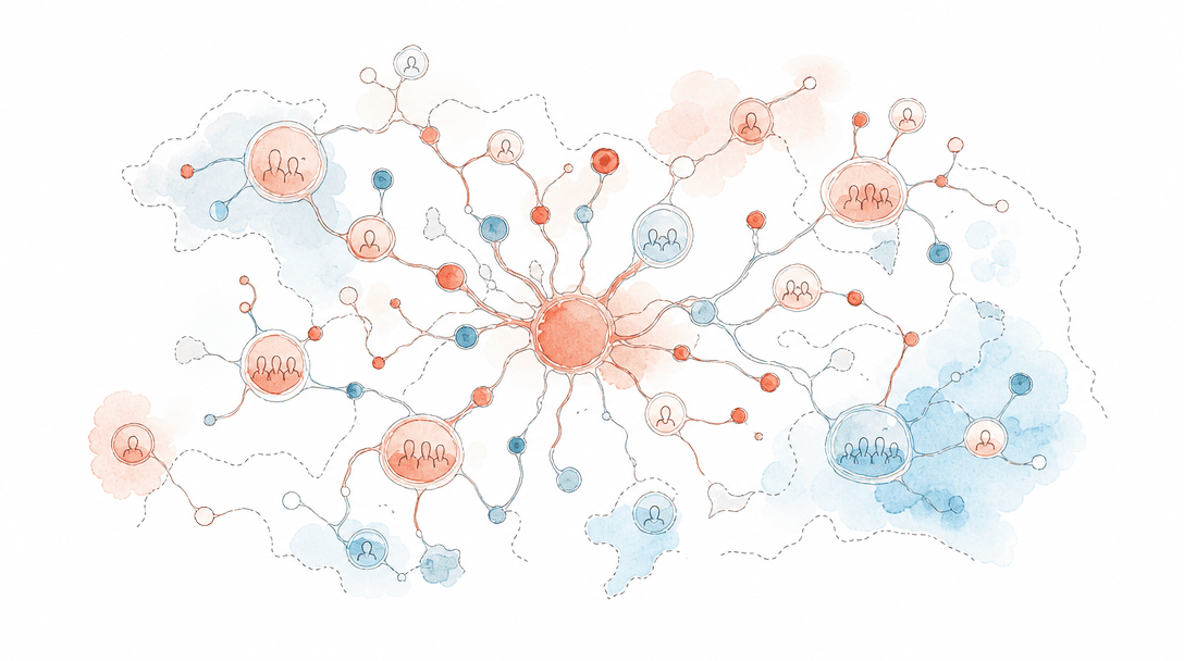 Organic Social Distribution Infrastructure Map