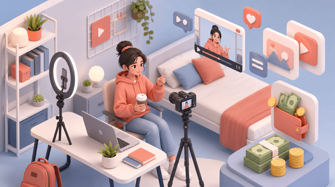 Student Side Hustle: Get Paid to Post Videos