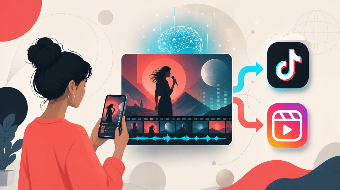 Distribute AI Music Videos on TikTok & Reels