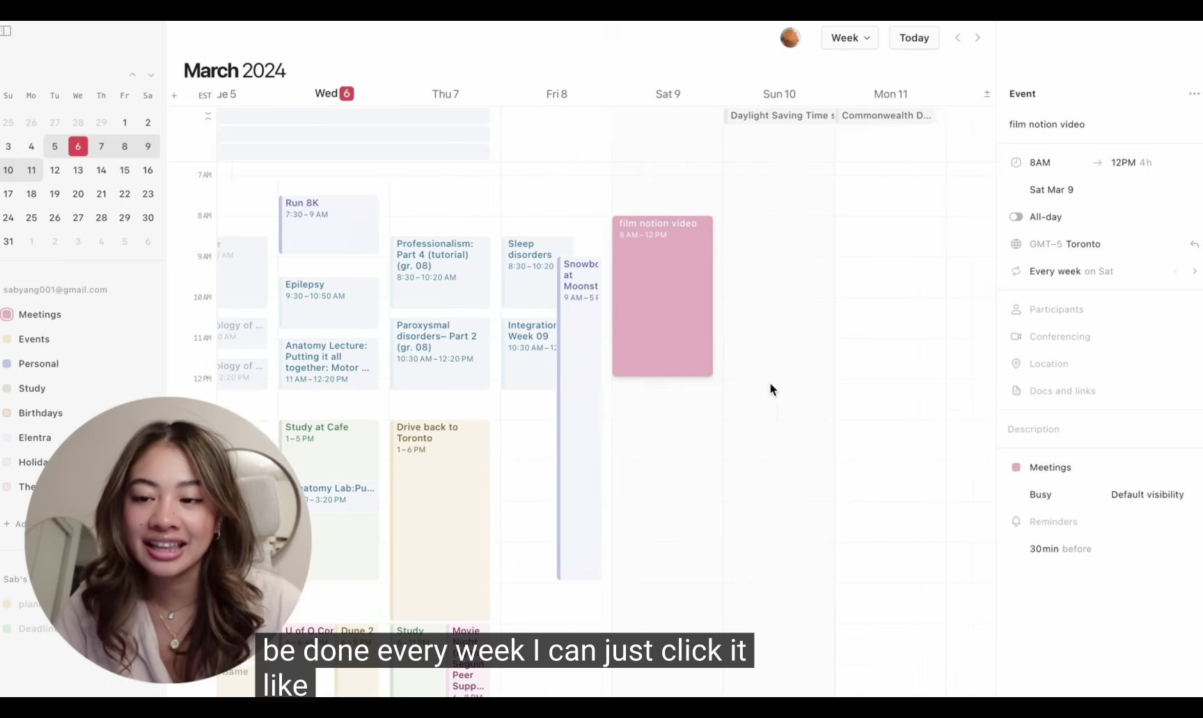 Sab Yang’s original public Notion calendar tutorial frame